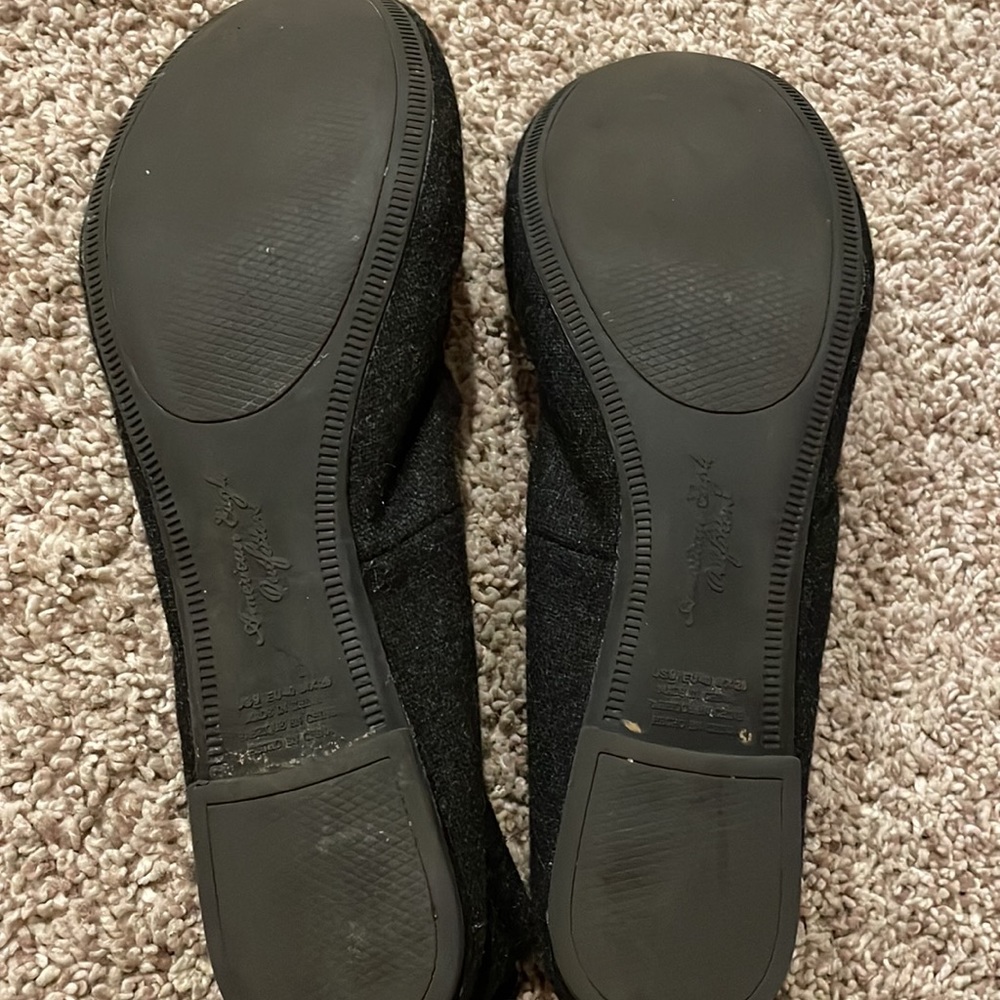 American Eagle fabric black ballet flats. Size 8 1/2. Size 9 - Picture 6 of 8